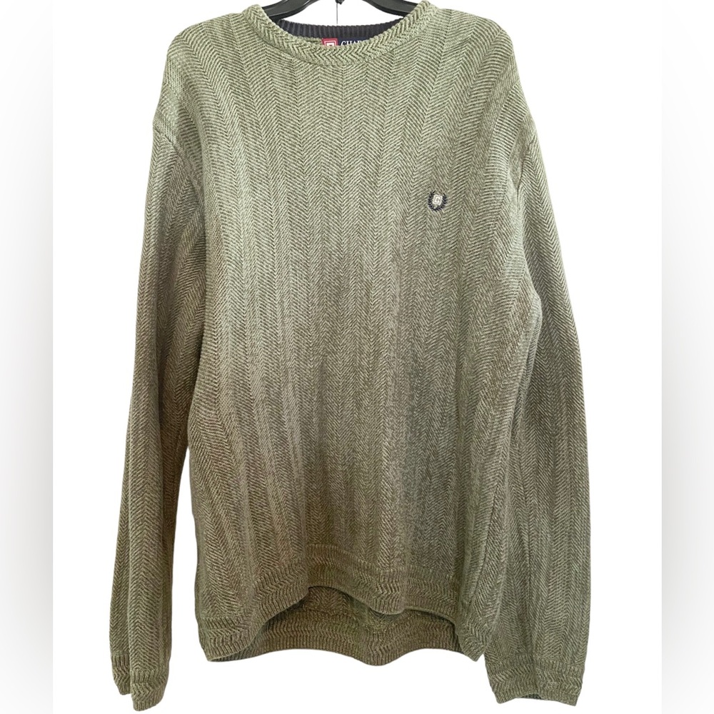 Chaps Ralph Lauren Crewneck Sweater Size XL Extra Large Men’s Pullover Green